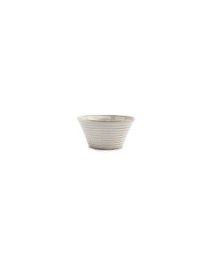 Bowl 13xH6,5cm conical grey Line