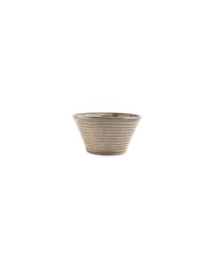Bowl 15xH8cm conical grey Line