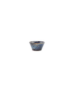 Bowl 10xH5cm conical blue Line