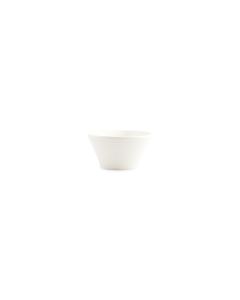 Bowl 13xH6,5cm conical white Line