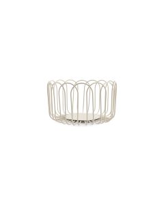 Wire basket 19xH10cm grey Flores