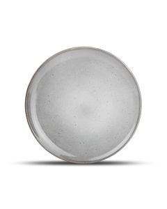 Assiette plate 26cm gris Freckles