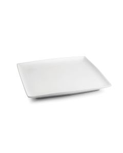 Assiette plate 26x26cm blanc Squito