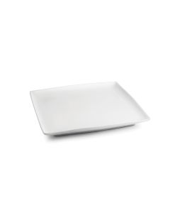 Assiette plate 23x23cm blanc Squito