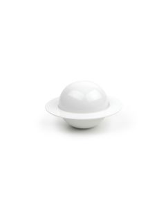 Bowl 18xH11cm with cover white Flavor