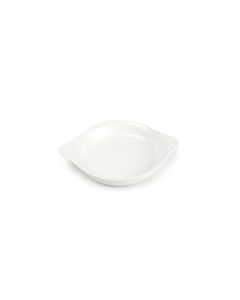 Baking dish 17,5/21,5xH3,5cm white Flavor