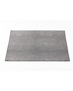 Placemat 30x45cm structuur zilver op zwart