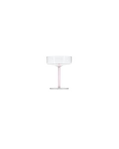 Verre à champagne 20cl coupe rose Fizz - set/2