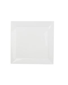 Assiete plate 24x24cm blanc Silht