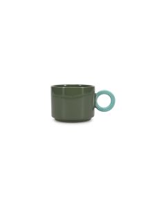 Beker 28cl groen/blauw Lou