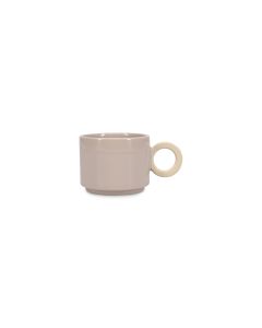 Beker 28cl grijs/beige Lou