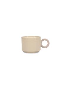 Beker 28cl beige/grijs Lou