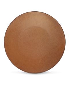 Assiette plate 27cm marron foncé Ovio