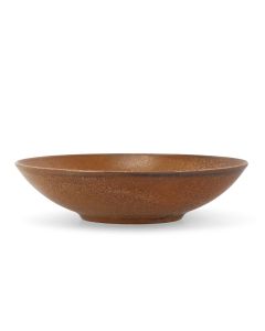 Bowl 26xH4,5cm dark brown Ovio