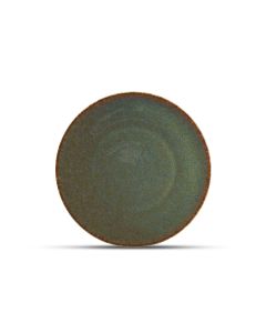 Assiette plate 21cm vert Cirro