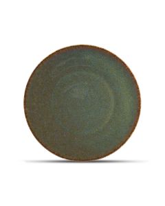 Assiette plate 25cm vert Cirro