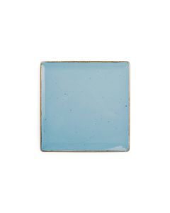 Assiette plate 20,5x20,5cm bleu Collect