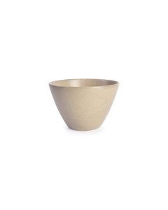 Bowl 12xH7,5cm conical beige Cirro