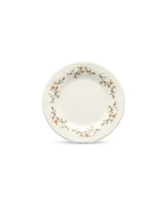 Assiette plate 20,5cm brown flower Retro