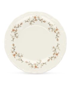 Assiette plate 27,5cm brown flower Retro