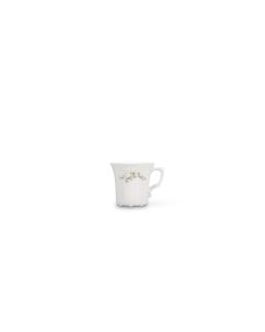 Cup 20cl brown flower Retro