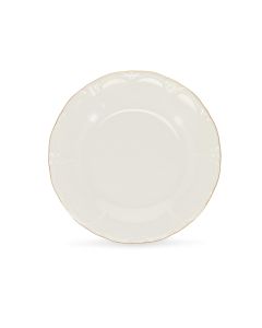 Assiette plate 21cm avec bord doré Retro