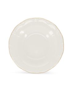 Assiette creuse 23,5/14xH4cm avec bord doré Retro