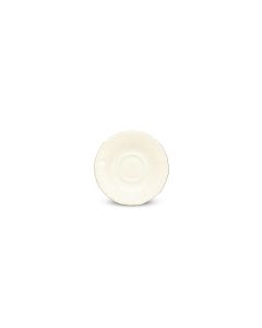 Mokkauntertasse 12cm mit Goldrand Retro