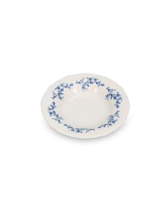 Assiette creuse 23,5/14xH4cm blue flower Retro