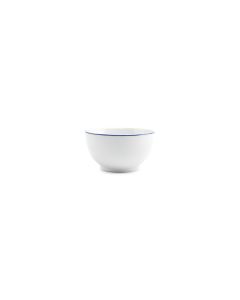 Bowl 14xH8cm blue rim Basic White