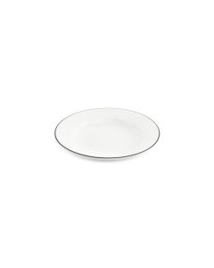 Assiette creuse 23,5xH4cm black rim Bistro