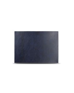 Placemat 43x30cm lederlook blauw Layer