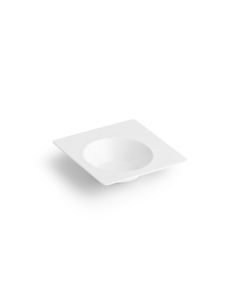 Deep plate 18x18xH4,5cm white Verso