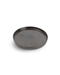 Assiette plate 20xH2cm black Verso