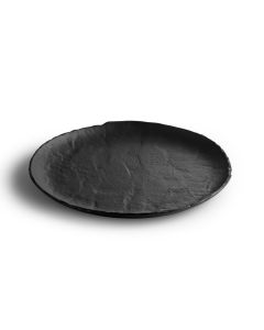 Assiette plate 29cm black Livelli