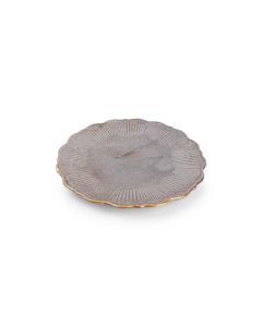 Plat bord 21,5cm bronze Floret