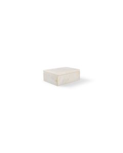 Serving box 15x10xH5cm white marble Pura