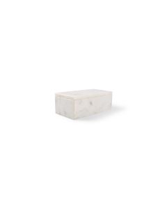 Boîte de service 20x10xH7cm marbre blanc Pura