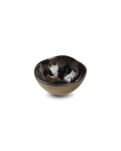 Bowl 11xH5,5cm gold flaked Nobile