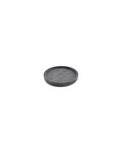 Serving dish 12xH1cm marble black Pura