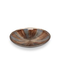Dekorschale 40xH6,5cm Glas autumn Cosmo