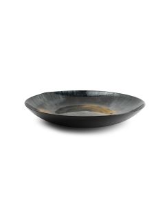 Decorative dish 50xH7cm black Cosmo