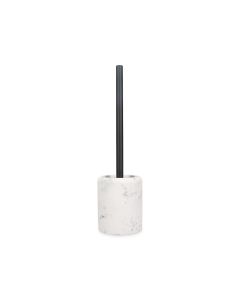 Toiletborstel 9,5xH37cm met houder marble white Suds