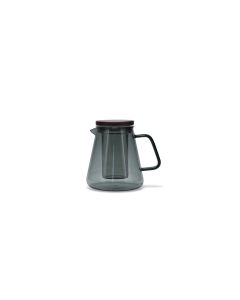Teapot 93cl with glass filter and lid grey Luma