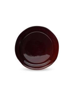 Teller flach 27,5cm dark maroon Manon