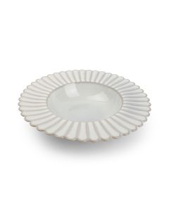 Deep plate 24/13xH4cm nuance white Lotus