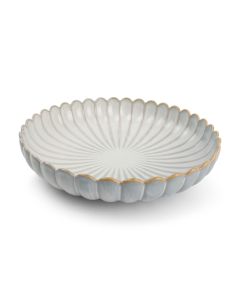 Diep bord 24xH5cm nuance white Lotus