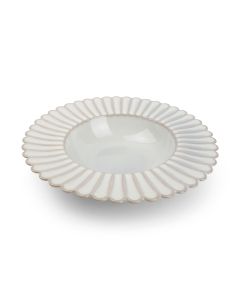 Diep bord 24/13xH4cm nuance white Lotus