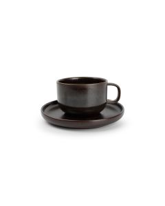 Cup 24cl and saucer chocolate Tabo