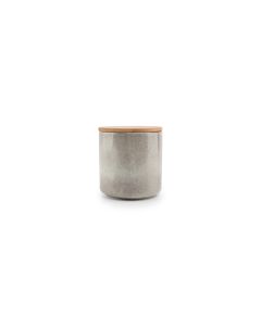 Canister 12,5xH13,5cm with lid grey Bake